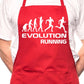 Evolution Of A Runner Running BBQ Cooking Apron