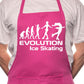 Evolution Of Ice Skating BBQ Cooking Apron