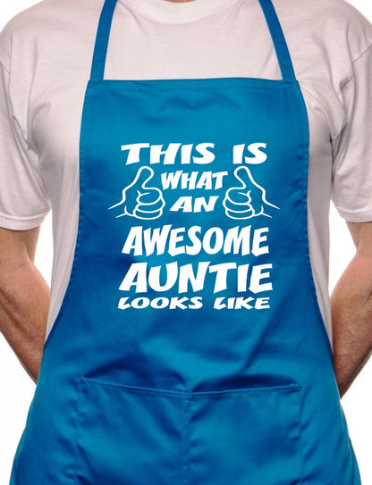 This Is What Awesome Auntie BBQ Cooking Apron