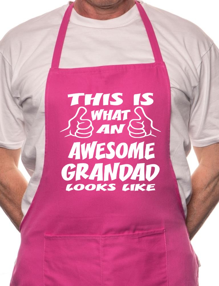 Adult This is What Awesome Grandad BBQ Cooking Funny Novelty Apron