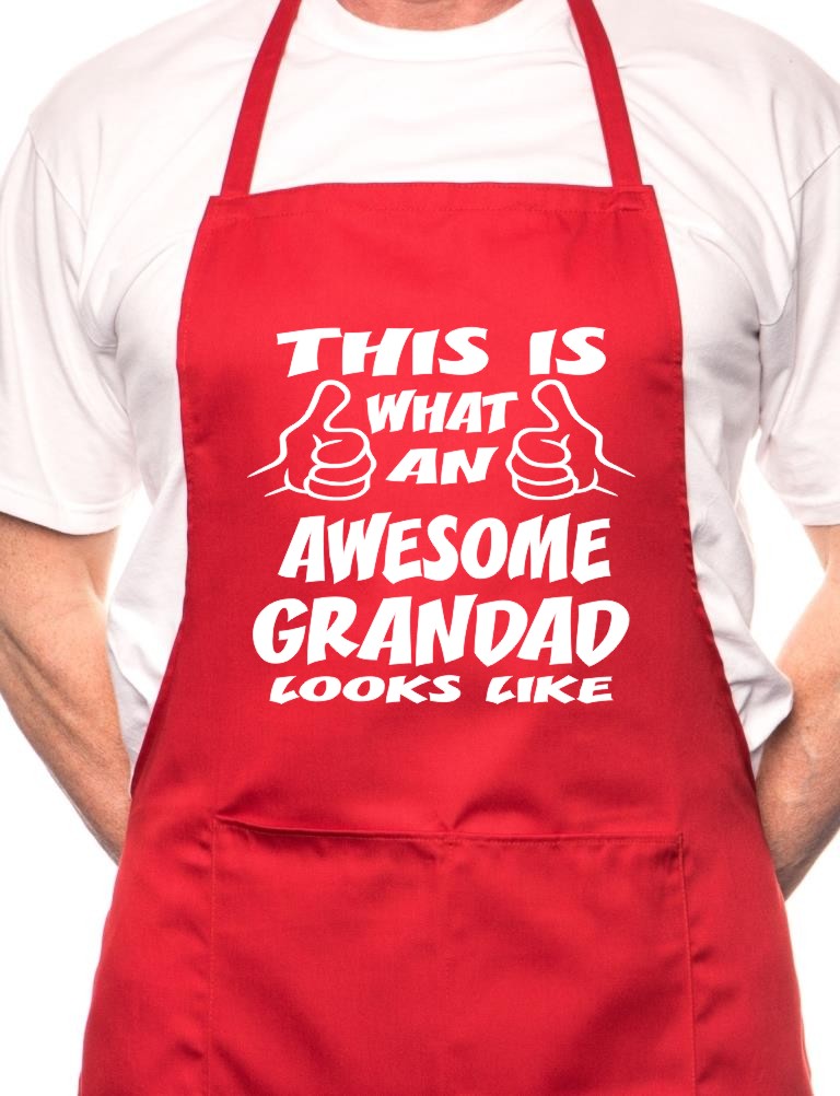 Adult This is What Awesome Grandad BBQ Cooking Funny Novelty Apron