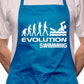Adult Evolution Of Swimming Gift BBQ Cooking Funny Novelty Apron
