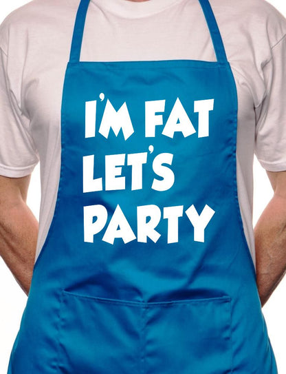 I'm Fat Lets Party BBQ Cooking Apron