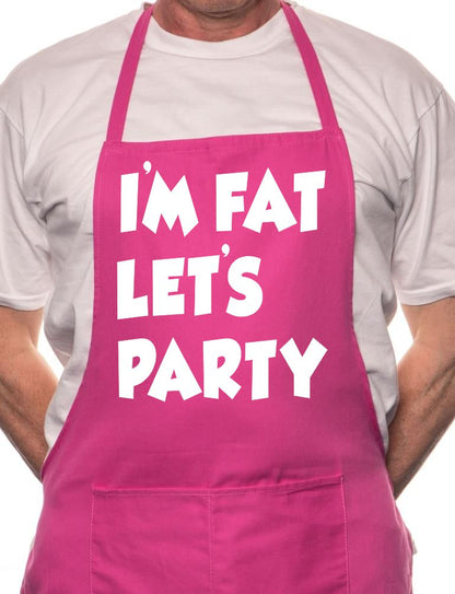 I'm Fat Lets Party BBQ Cooking Apron