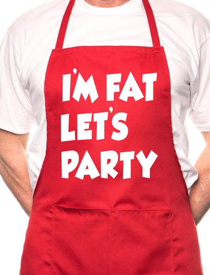 I'm Fat Lets Party BBQ Cooking Apron