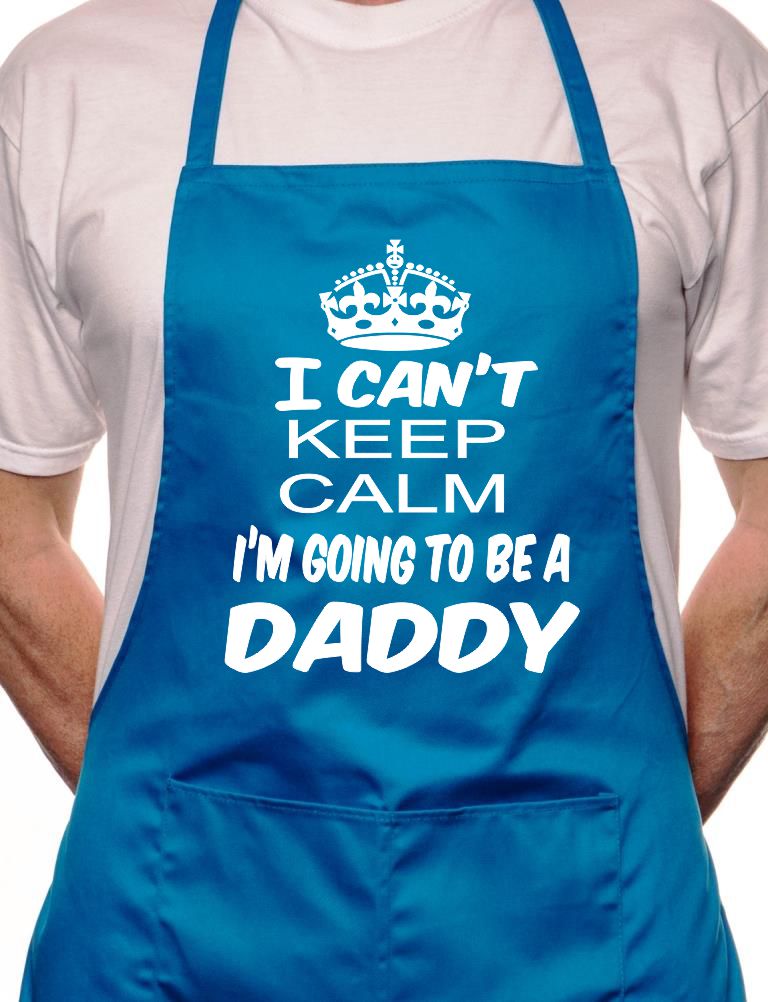 Adult Can't Keep Calm Becoming Daddy BBQ Cooking Funny Novelty Apron