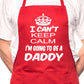 Adult Can't Keep Calm Becoming Daddy BBQ Cooking Funny Novelty Apron
