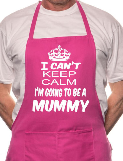 Can't Keep Calm Going To Be Mummy BBQ Cooking Apron