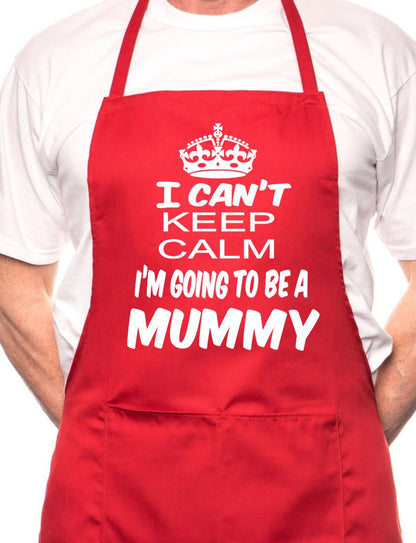 Can't Keep Calm Going To Be Mummy BBQ Cooking Apron