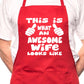 Adult This is What Awesome Wife BBQ Cooking Funny Novelty Apron