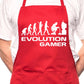 Adult Evolution Of Gamer BBQ Cooking Funny Novelty Apron