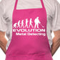 Adult Evolution Of Metal Detecting BBQ Cooking Funny Novelty Apron