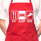 Adult Eat Sleep Ride Horse Riding BBQ Cooking Funny Novelty Apron