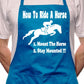 How To Ride A Horse Pony BBQ Cooking Apron