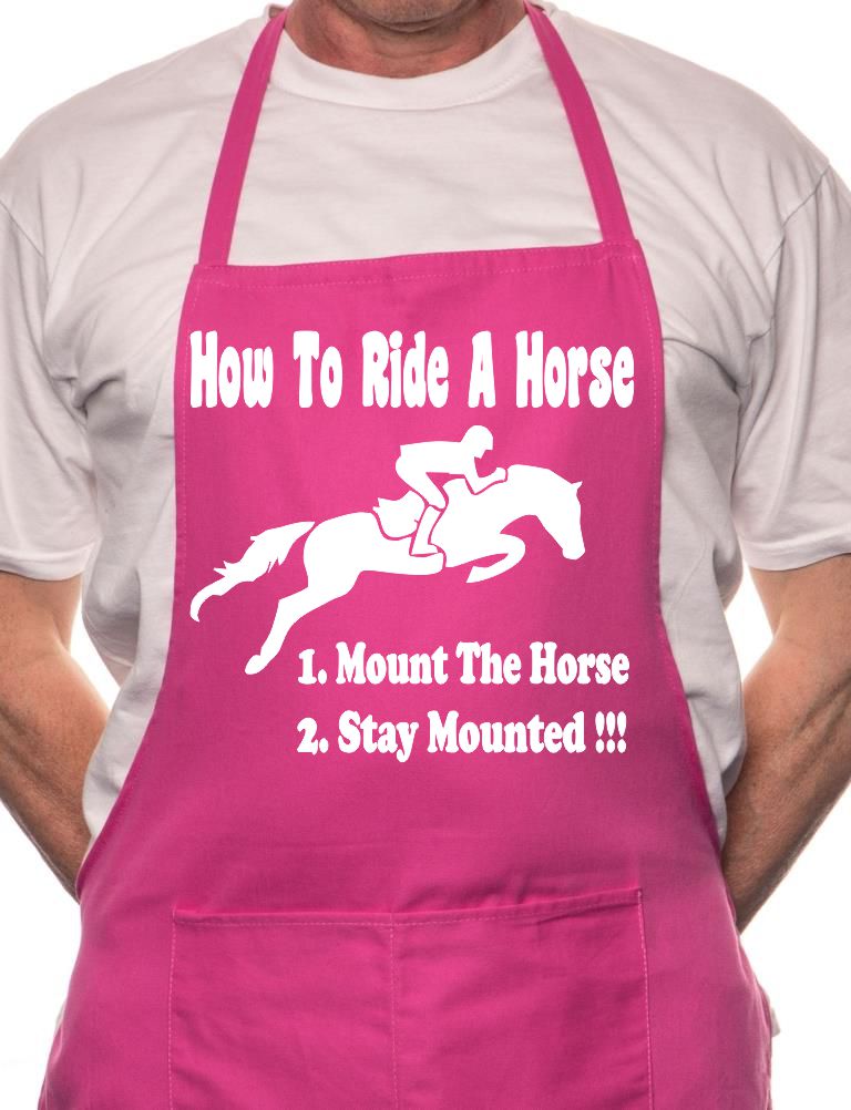 How To Ride A Horse Pony BBQ Cooking Apron