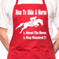 How To Ride A Horse Pony BBQ Cooking Apron