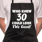 21st Birthday Who Knew 21 BBQ Cooking Apron Pink
