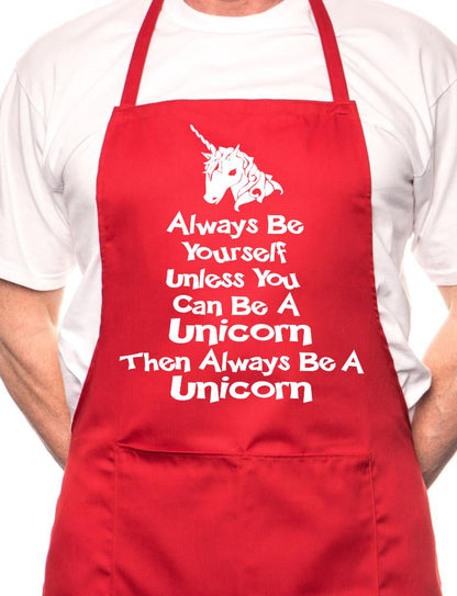 Always Be Yourself Unicorn BBQ Cooking Apron