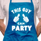 Adult This Guy Can Party BBQ Cooking Funny Novelty Apron