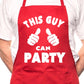 Adult This Guy Can Party BBQ Cooking Funny Novelty Apron