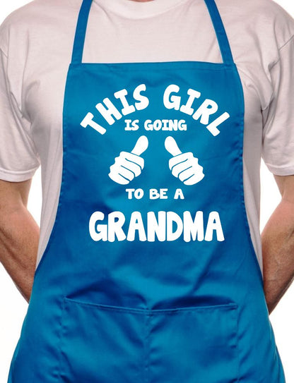 Adult This Girl Going To Be Grandma BBQ Cooking Funny Novelty Apron