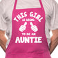This Girl Going To Be Auntie BBQ Cooking Apron
