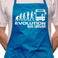 Adult Evolution Of Bus Driver BBQ Cooking Funny Novelty Apron