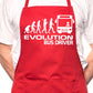 Adult Evolution Of Bus Driver BBQ Cooking Funny Novelty Apron