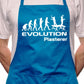Adult Evolution Of Plasterer BBQ Cooking Funny Novelty Apron