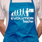 Evolution Of A Teacher Lecturer BBQ Cooking Apron