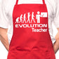 Evolution Of A Teacher Lecturer BBQ Cooking Apron