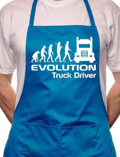 Evolution Of Truck Driver BBQ Cooking Apron