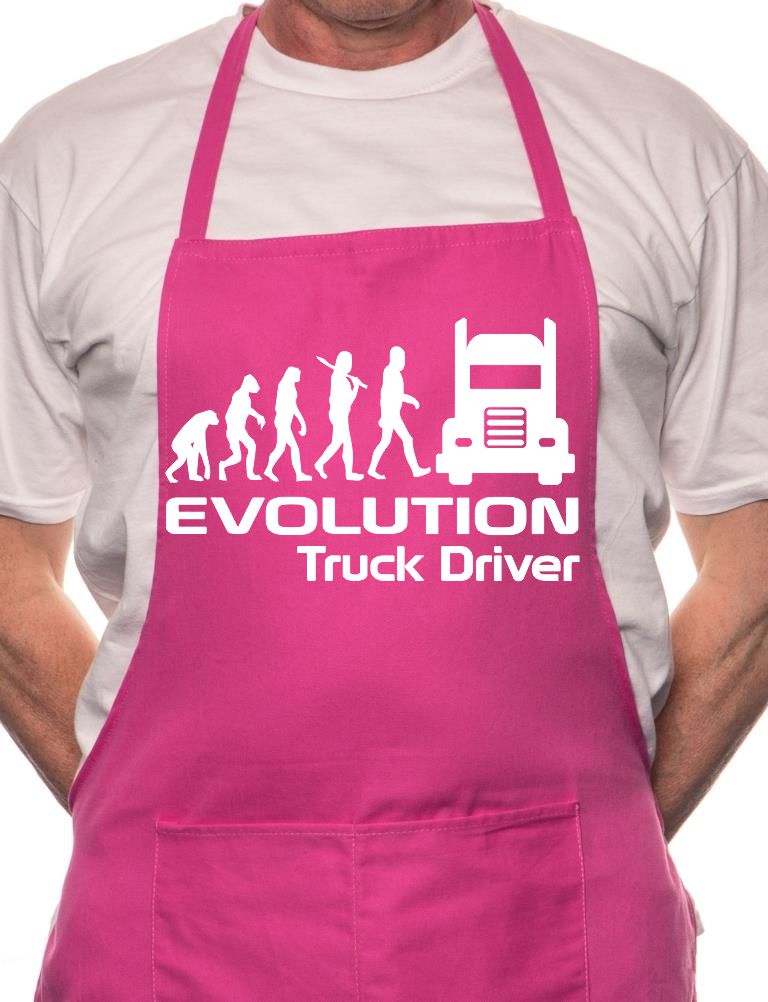 Evolution Of Truck Driver BBQ Cooking Apron