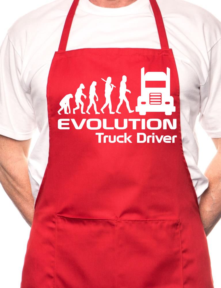 Evolution Of Truck Driver BBQ Cooking Apron
