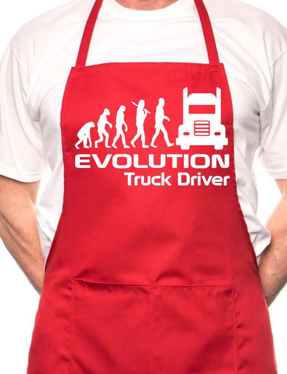 Evolution Of Truck Driver BBQ Cooking Apron
