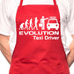 Evolution Of Taxi Cab Driver BBQ Cooking Apron