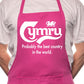 Adult Cymru Wales Best Country BBQ Cooking Funny Novelty Apron
