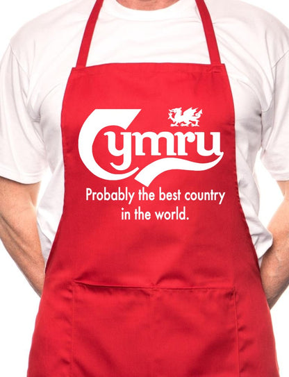 Adult Cymru Wales Best Country BBQ Cooking Funny Novelty Apron