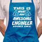 Awesome Engineer Looks Like BBQ Cooking Apron