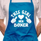Adult This Girl Loves Her Boxer Dog BBQ Cooking Funny Novelty Apron