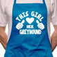 Adult This Girl Loves Her Greyhound Dog BBQ Cooking Funny Novelty Apron