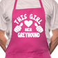 Adult This Girl Loves Her Greyhound Dog BBQ Cooking Funny Novelty Apron