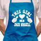 This Girl Loves Her Jack Russell Dog BBQ Cooking Apron