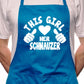 This Girl Loves Her Schnauzer Dog BBQ Cooking Apron