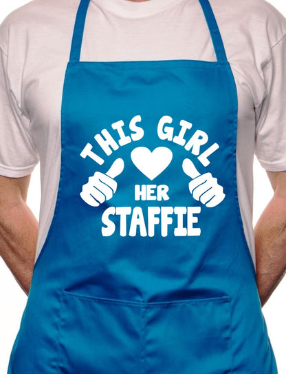 This Girl Loves Her Staffie Dog BBQ Cooking Apron
