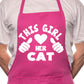 This Girl Loves Her Cat BBQ Cooking Apron