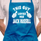 This Guy Loves His Jack Russell BBQ Dog Cooking Apron