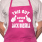 This Guy Loves His Jack Russell BBQ Dog Cooking Apron