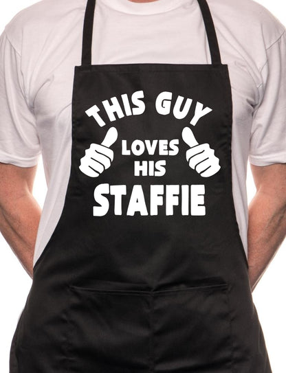 This Guy Loves His Staffie BBQ Dog Cooking Apron