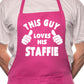 This Guy Loves His Staffie BBQ Dog Cooking Apron